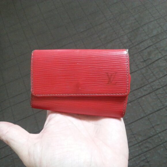 Vintage LV Louis Vuitton Epe Leather Key Holder Case ed Unisex Men's Women's - Picture 1 of 15